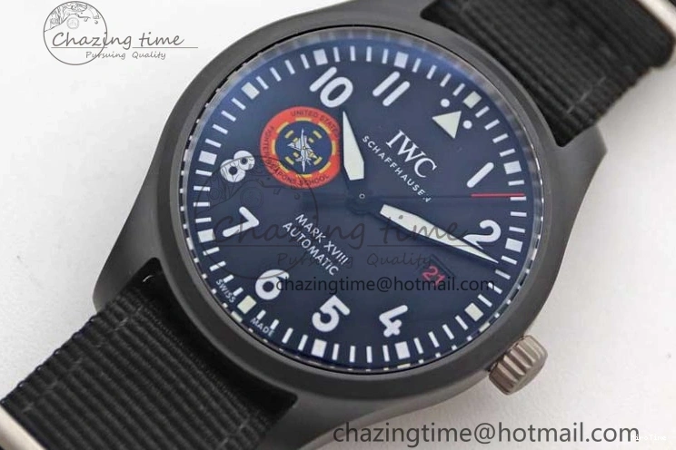 MIROTIME 0407 Mark XVIII ‘TOPGUN SFTI’ Ceramic M+F Best Edition Black Dial on Black Nylon Strap A MultiPurpose 7047